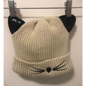 Kid's One Size Unisex Kitty Cat Plush Type Beanie